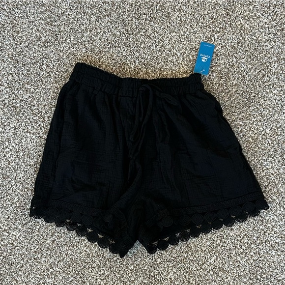 New With Tags Cupshe Lace Trim Cover Up Shorts Size Medium - Picture 4 of 5